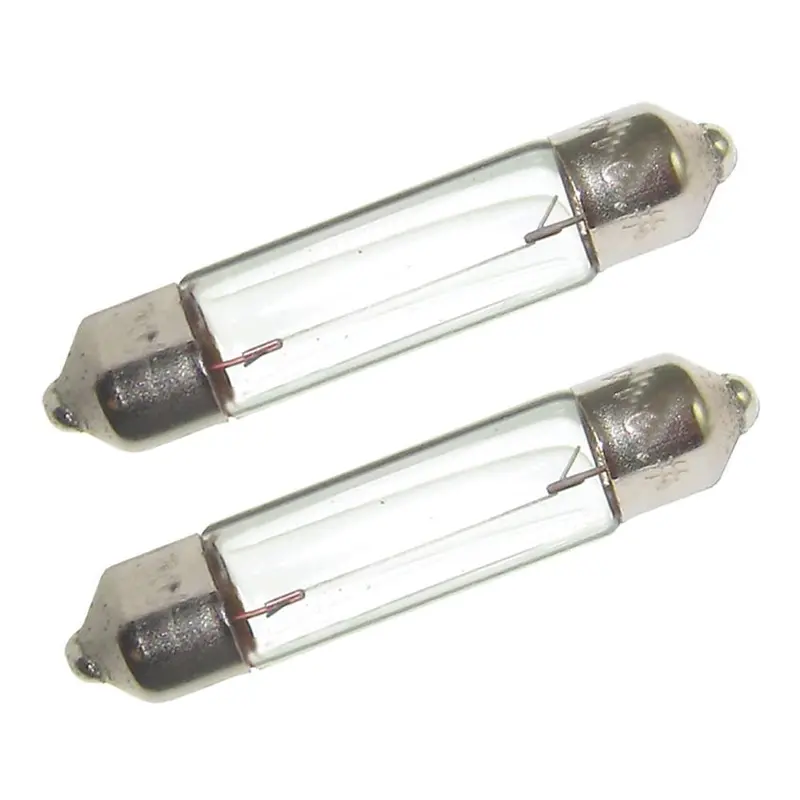 Perko 12V Double-Ended Festoon Bulb Pair – 10W, 0.74A, Clear Lens [0070Dp0Clr] 1