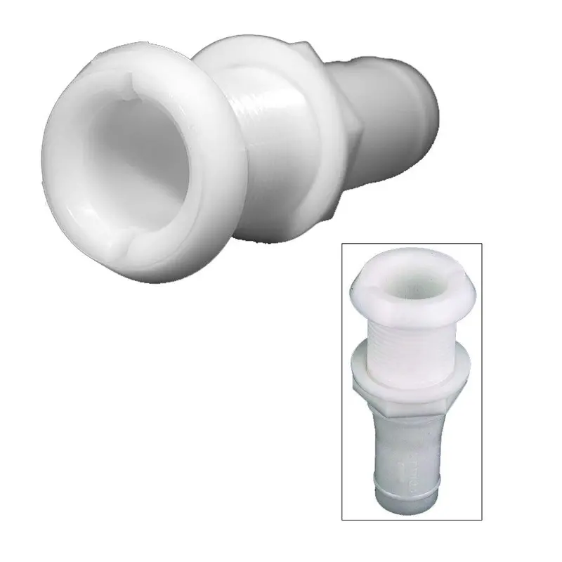 Perko 3/4" Plastic Thru-Hull Fitting With Narrow Flange – Hose-Compatible, Model 0301Dp5 1