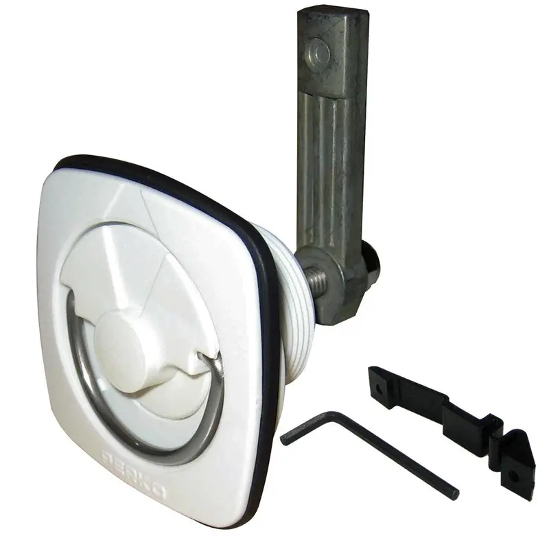 Perko Flush-Mount Latch – White Marine-Grade Deck Hatch Closure [1082Dp3Wht] 1
