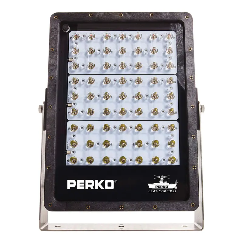 Perko Lightship 300 Led Floodlight — Wide-Area 12/24V Marine Lighting In Black [1643300F0B] 1