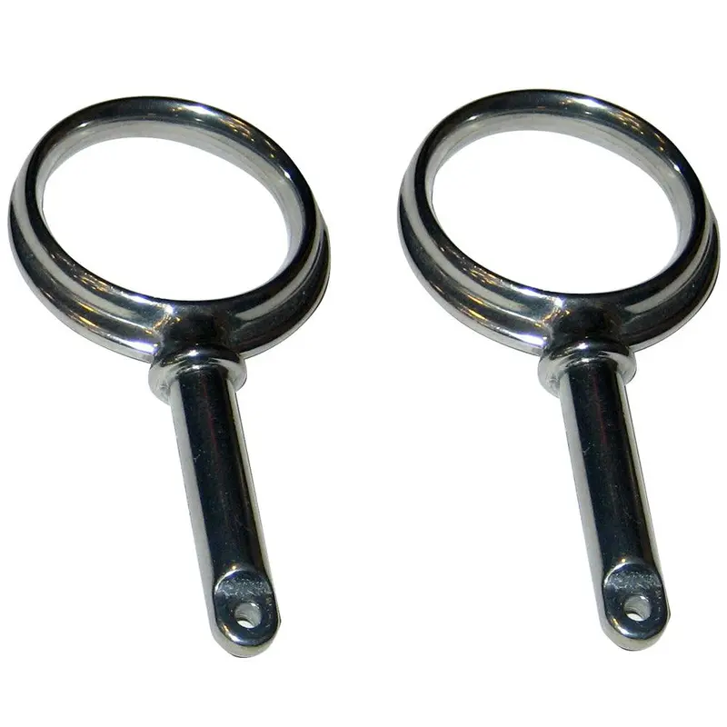 Perko Plain Zinc Round Rowlock Horns For Oar Mounting 1