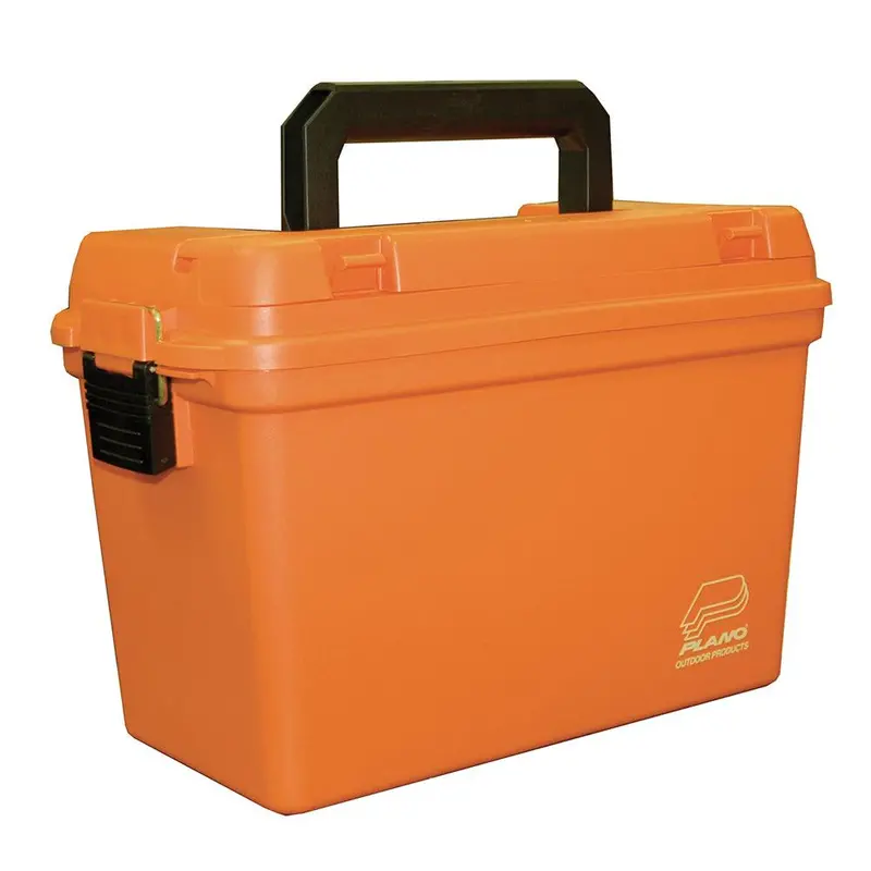 Plano Deep Emergency Dry Storage Box With Removable Tray – Orange 1