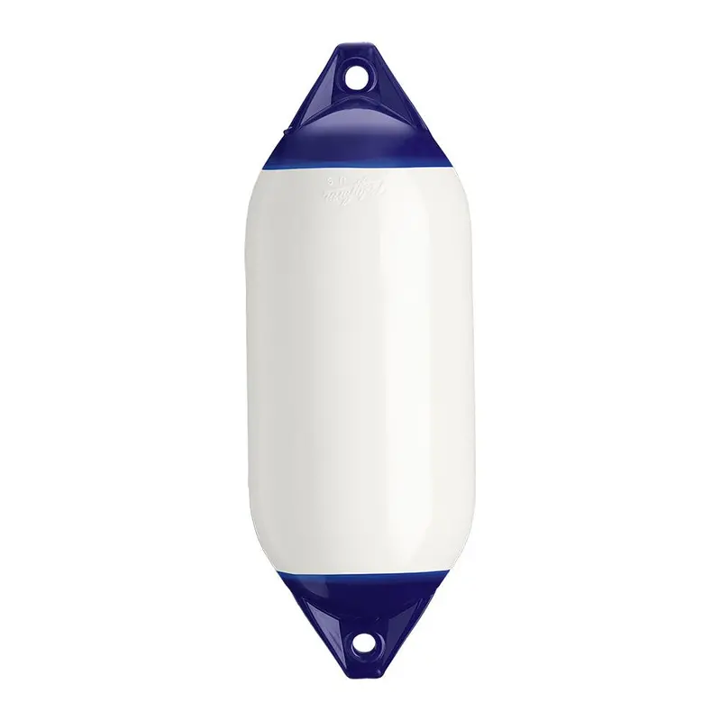 Polyform F-5 Twin-Eye Vessel Fender – 11" × 30", White 1