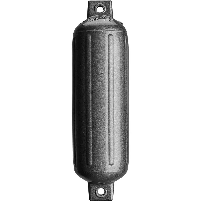Polyform G-4 Twin Eye Dock Fender – 6.5 In X 22 In, Metallic Graphite Finish [G-4 Metallic Graphite] 1