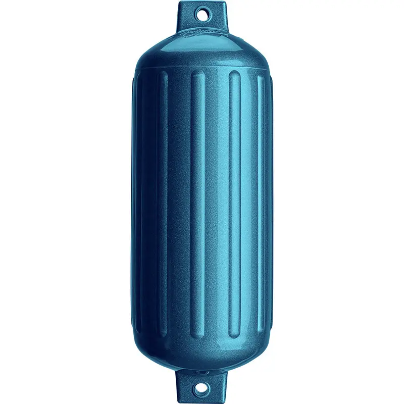 Polyform G-6 Twin Eye Marine Fender – 11 In X 30 In, Metallic Blue Finish [G-6 Metallic Blue] 1
