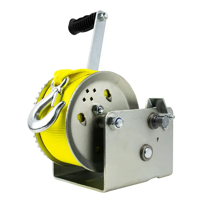 Powerwinch Utility Series 3200-Lb 2-Speed Winch – 9-Inch Zinc-Plated Crank Arm 1
