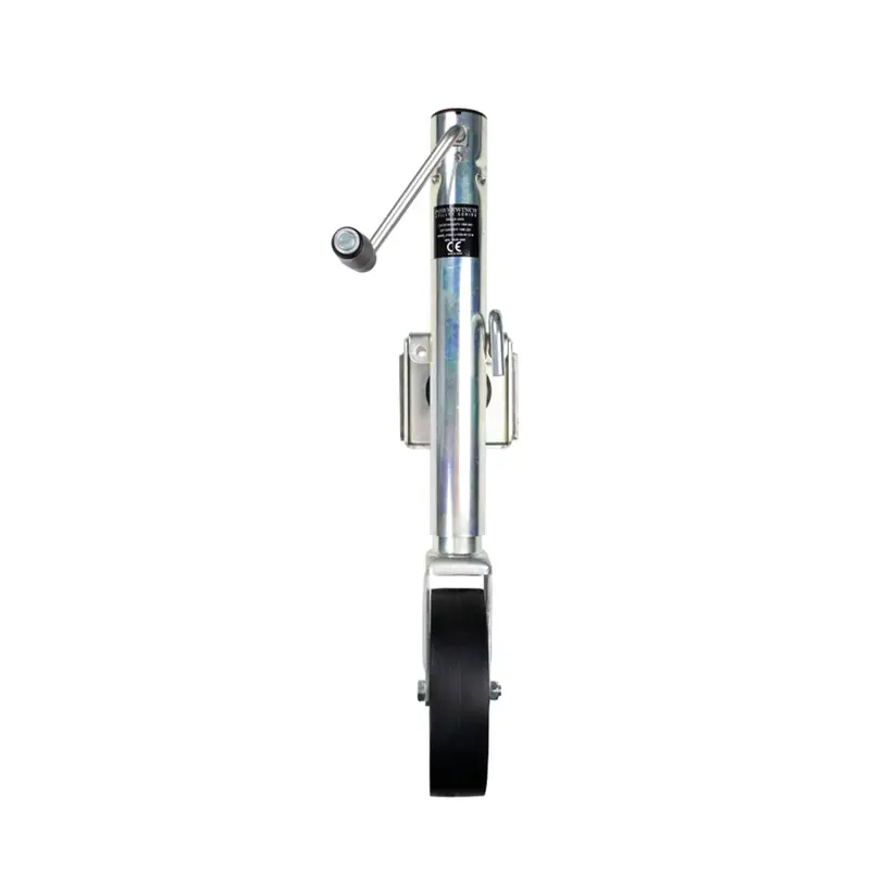 Powerwinch Utility Series Weld-On Jack – 1500 Lb Single-Wheel, Zinc Finish [21500-J-1500-W1-Z-R] 1