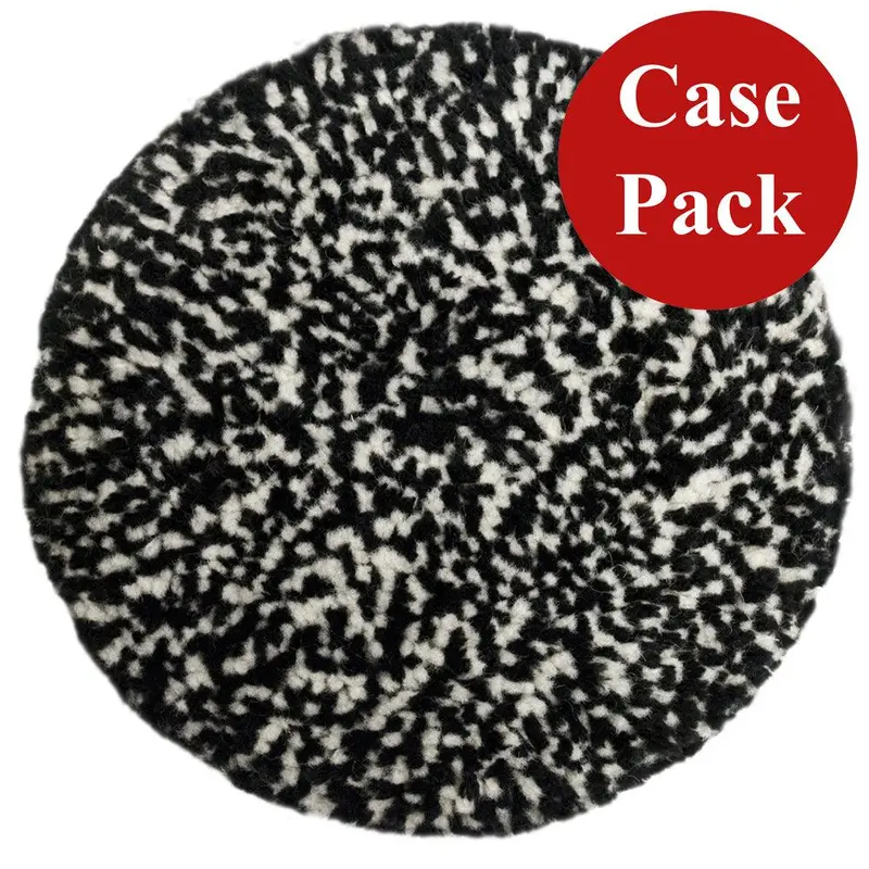 Presta Black & White Heavy-Cut Wool Compounding Pad – Case Of 12 (890146Case) 1