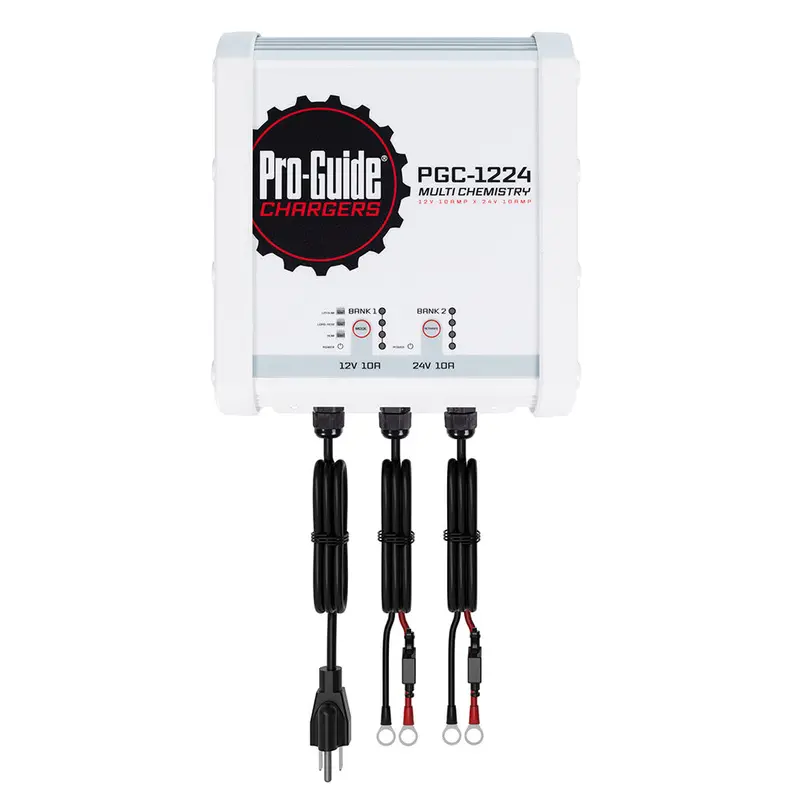 Pro-Guide 2-Bank Onboard Battery Charger – Dual Voltage (12V + 24V), 20A Total [Pgc-1224] 1