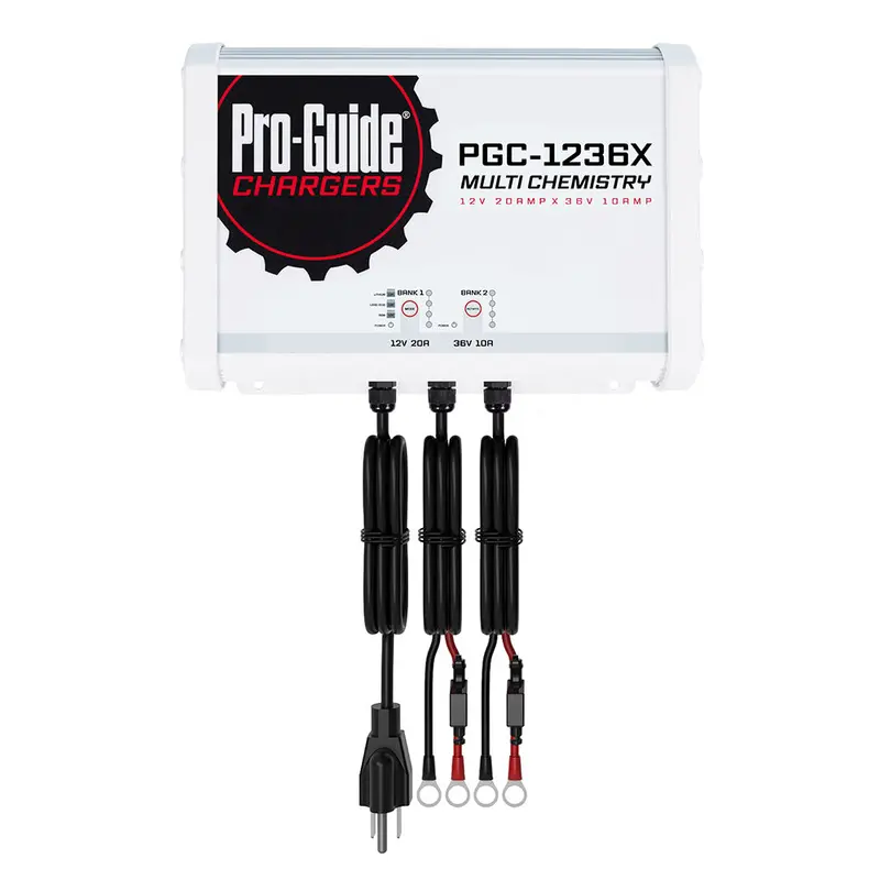 Pro-Guide 2-Bank Onboard Battery Charger – Dual Voltage (12V + 36V), 30A Total [Pgc-1236X] 1