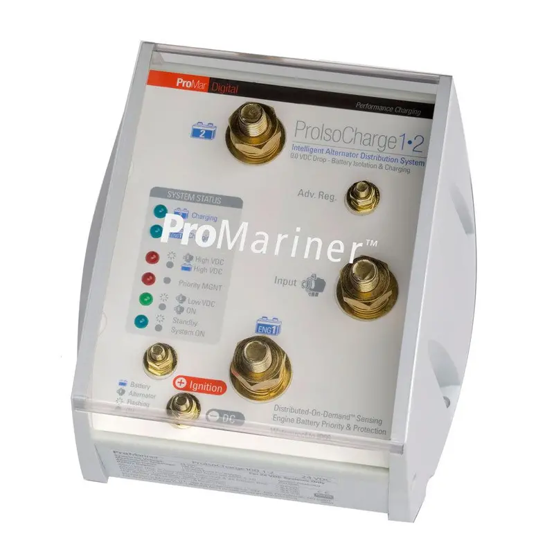 Promariner 120A Proisocharge Dual-Battery Isolator With Single Alternator Support – 12V 1