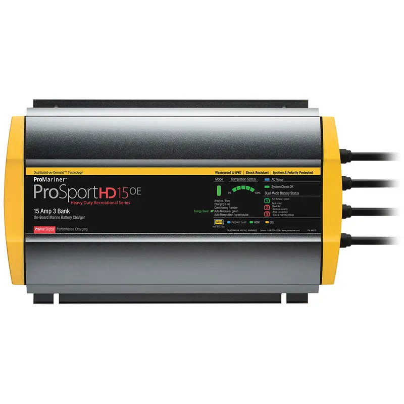 Promariner Prosporthd Gen 4 15-Amp 3-Bank Marine Battery Charger 1