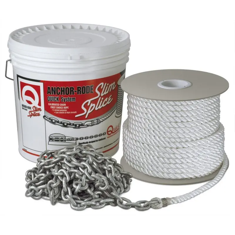 Quick Anchor Rode – 25Ft 8Mm Chain + 200Ft 9/16" 3-Plait Rope (Fvc080391220Q00) 1