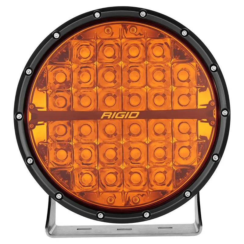 Rigid 360-Series Amber Pro 9-Inch Off-Road Spot Lamp – Single Unit With Amber Backlight Pod (Model 36522) 1