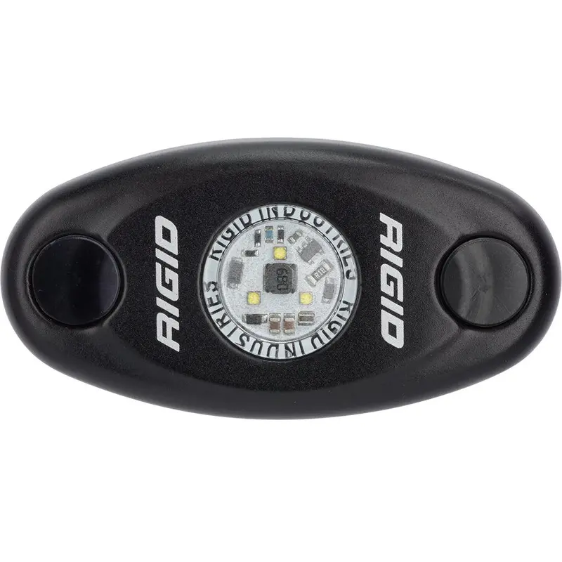 Rigid A-Series Single Low-Power Led Light – Black Housing, Amber Output (480343) 1
