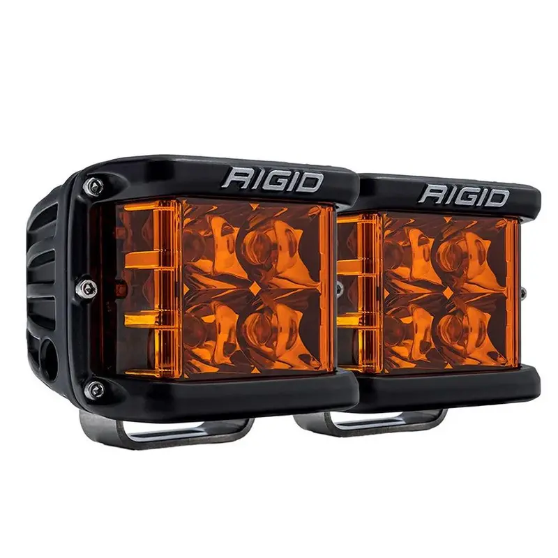 Rigid D-Ss Led Spot Light Pair Featuring Amber Pro Lens 1