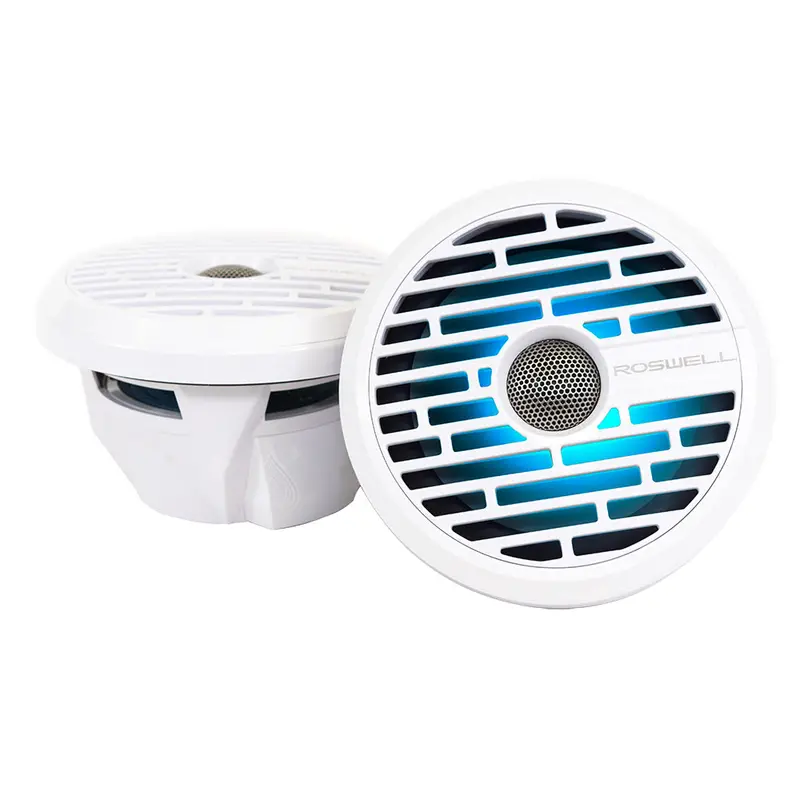 Roswell R1 7.7-Inch White Marine Speakers – 90W Rms / 180W Peak Output (Model C920-21140) 1