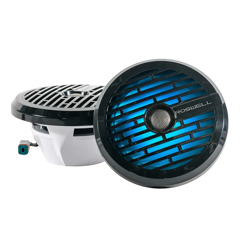 Roswell R1 8-Inch Black Marine Speakers – 100W Rms / 200W Peak Power (Model C920-1611) 1