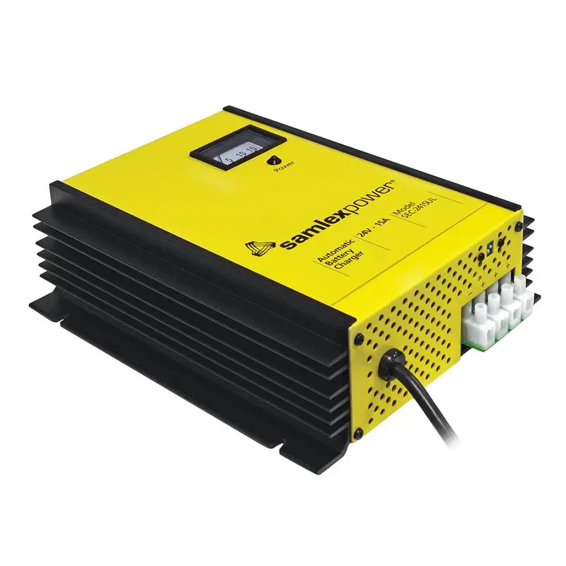 Samlex Sec-2415Ul 24V 15A 3-Bank Smart Battery Charger With Dip Switch & Terminal Lugs 1