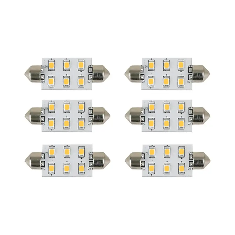 Scandvik 41162 Warm White Led Bulbs – 6-Pack, Marine-Grade Lighting 1