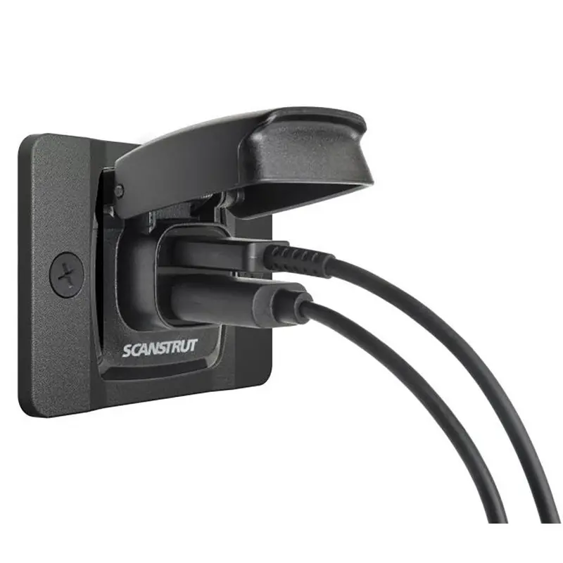 Scanstrut Flip Pro Dual Usb Charging Socket – Front-Mount 12/24V Fast-Charge Usb-A & Usb-C Port With Bezel 1