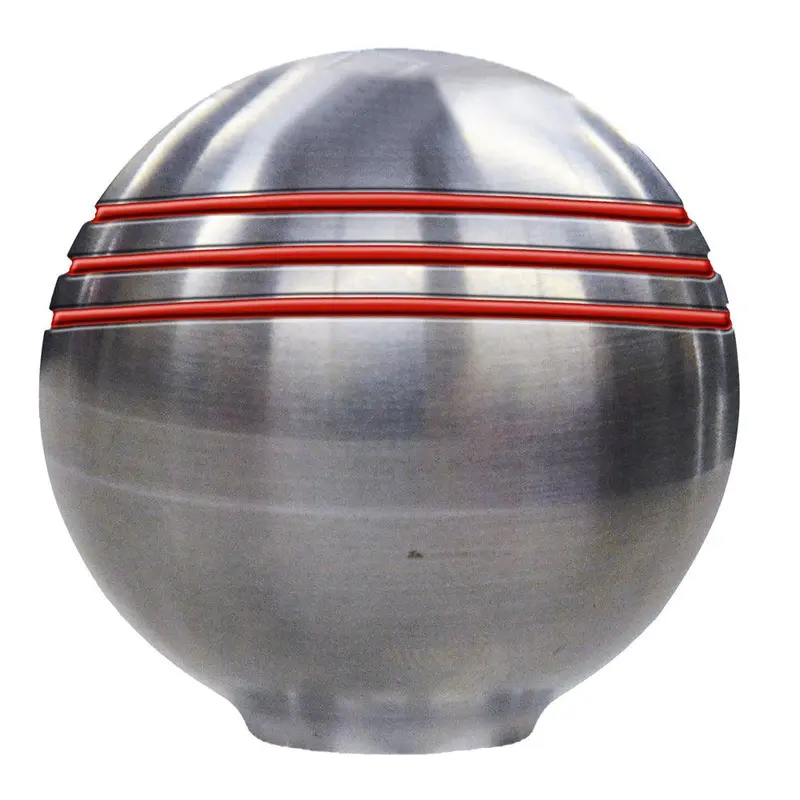 Schmitt Marine 1-7/8" Red-Grooved Throttle Knob – Stainless Control Upgrade [50044] 1