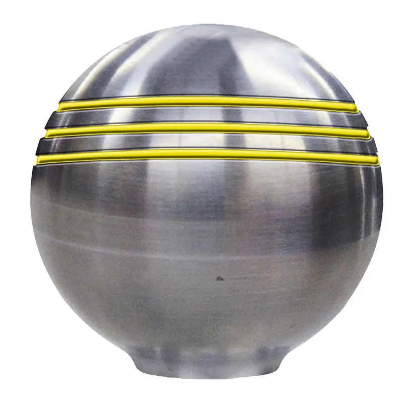 Schmitt Marine 50048 1-7/8" Gold-Grooved Throttle Knob 1
