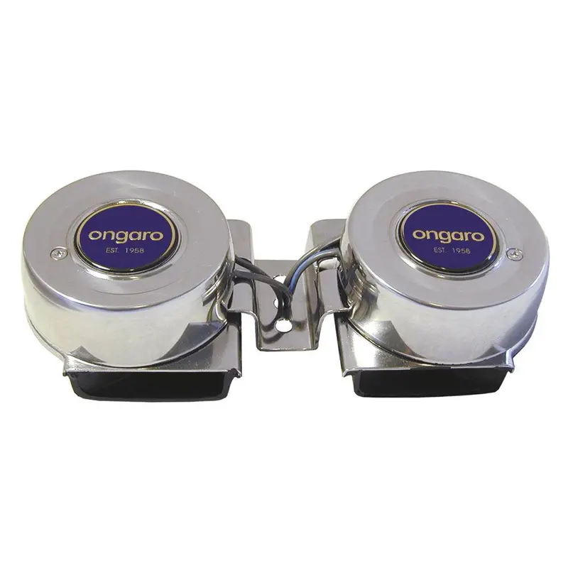 Schmitt Marine Ongaro All-Stainless Twin Compact Horn – 12V, Corrosion-Resistant [10002] 1