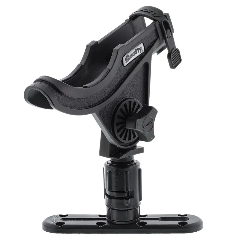 Scotty 0282-Bk Baitcaster Rod Holder And Track Combo With Gearhead Mount 1
