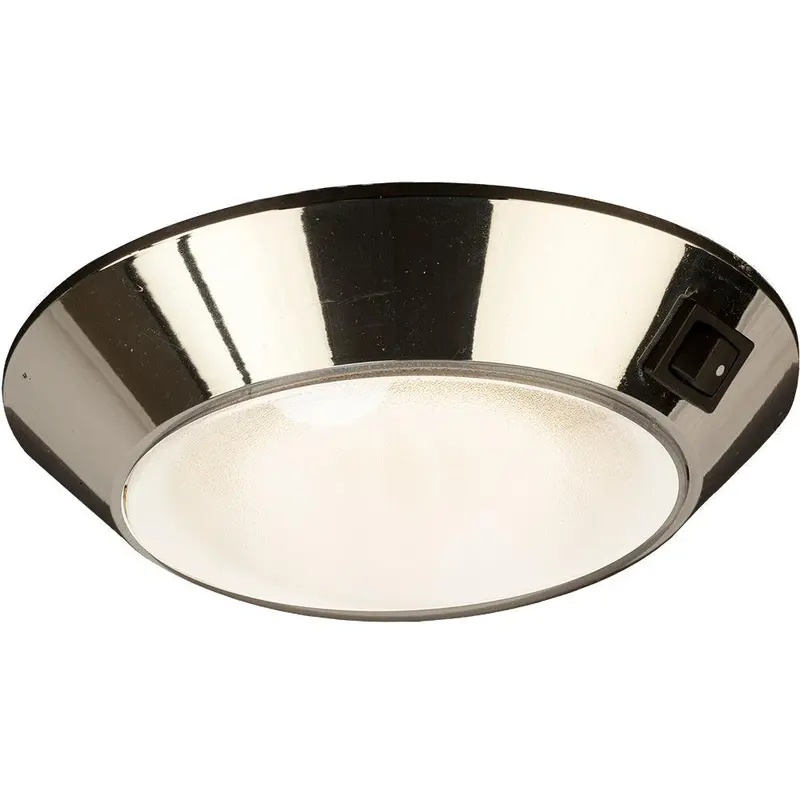 Sea-Dog 4-Inch Chrome Plastic Led Dome Light – Day/Night Function, Dual Bulb Options, Model 401755-1 1
