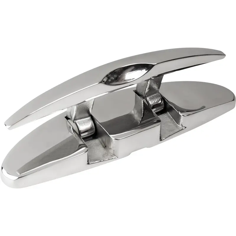 Sea-Dog 5-Inch Stainless Steel Oval Folding Cleat With Concealed Hex Bolts (Model 041115-1) 1