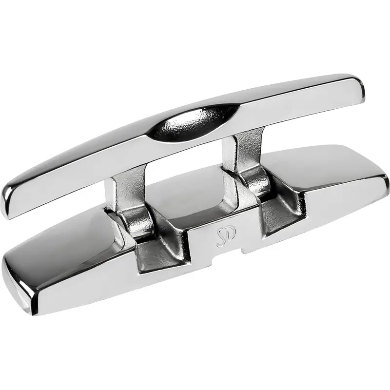Sea-Dog 5-Inch Stainless Steel Rectangular Folding Cleat With Hex Bolts (Model 041135-1) 1