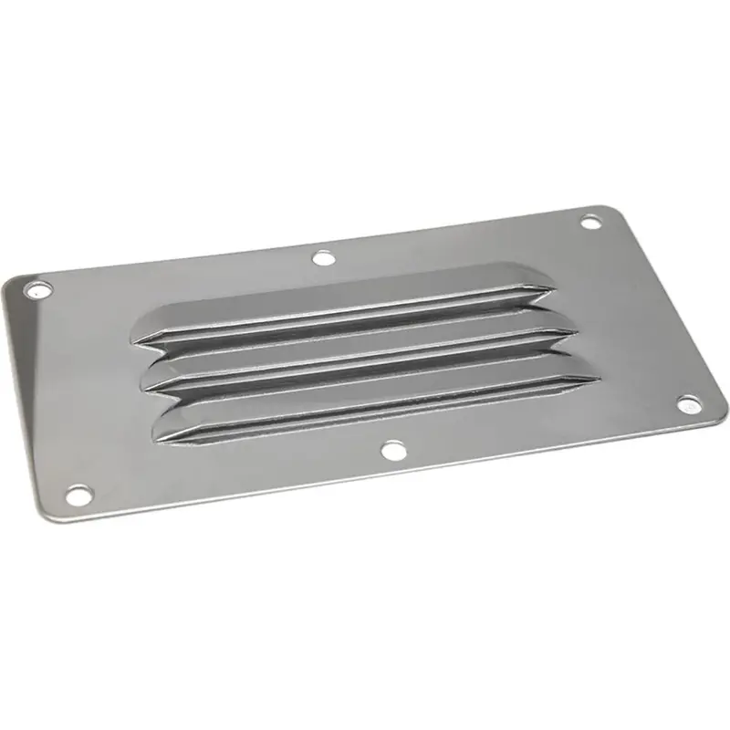 Sea-Dog 5" X 4-5/8" Stainless Steel Louvered Vent – Low-Profile Design 1