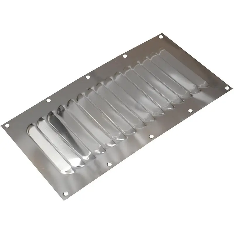 Sea-Dog 5" X 9" Rectangular Stainless Steel Louvered Vent 1
