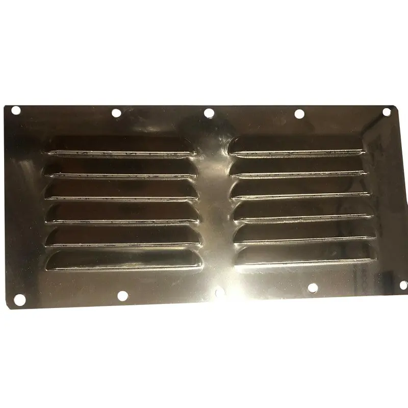 Sea-Dog 9-1/8" X 4-5/8" Stainless Steel Louvered Vent – Rectangular Profile 1