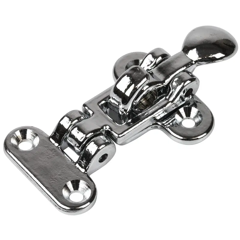 Sea-Dog Anti-Rattle Latch – Sand-Cast Brass With Chrome Plating – Model 222110-1 1