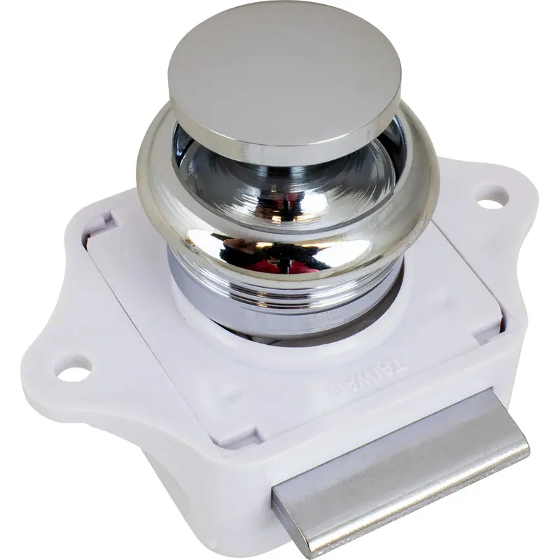 Sea-Dog Chrome-Plated Brass Push-Button Rim Latch – Model 224300-1 1