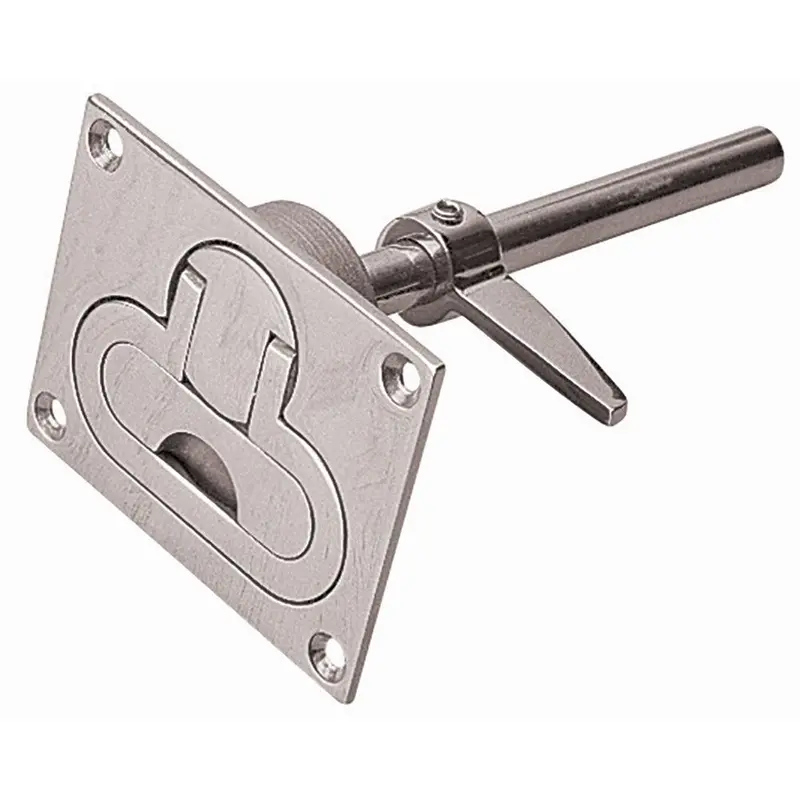 Sea-Dog Heavy-Duty Cast Stainless Steel Door Handle And Latch – 3-3/4" × 3" 1