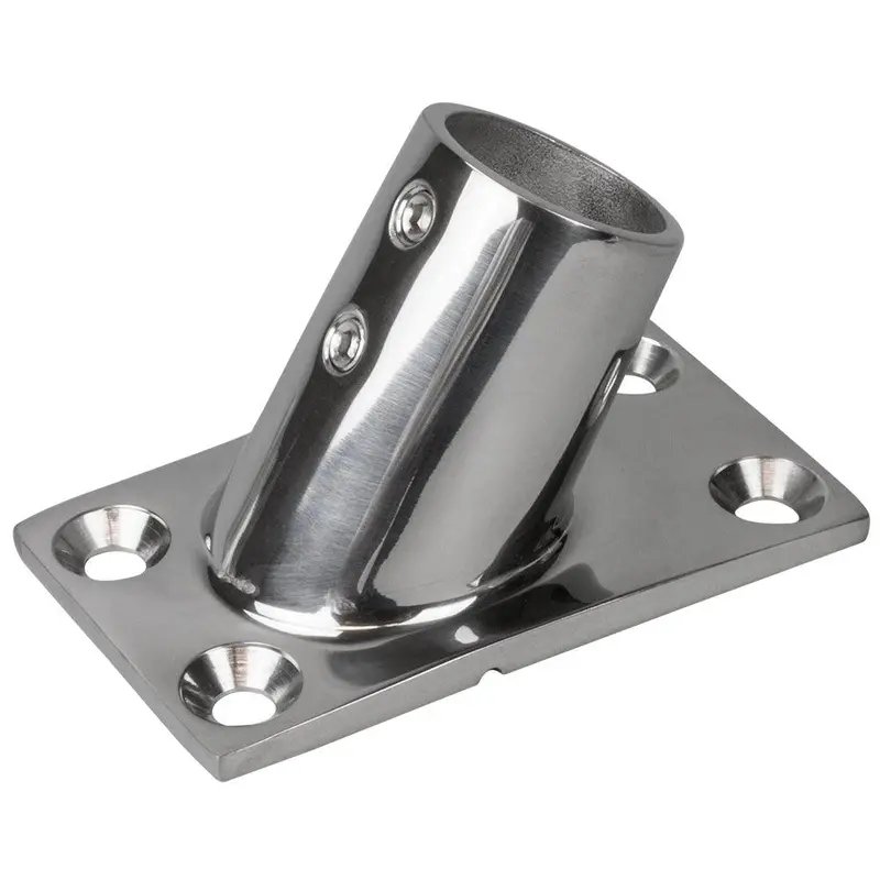 Sea-Dog Rectangular Rail Mount Base – 316 Stainless Steel, 1-7/8" X 3-1/4", 1" Od (Model 281601-1) 1