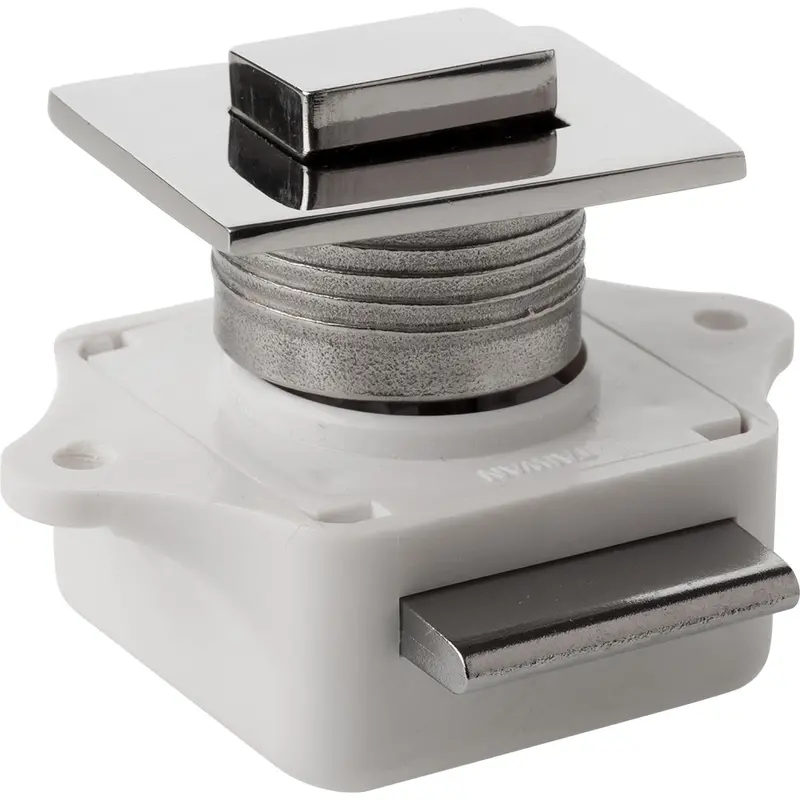 Sea-Dog Square Push Button Rim Latch – Stainless Steel & Plastic Housing, Model 225310-1 1