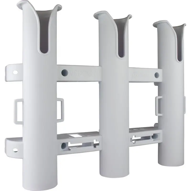 Sea-Dog Triple Threat White Three-Rod Fishing Holder [325032-1] 1