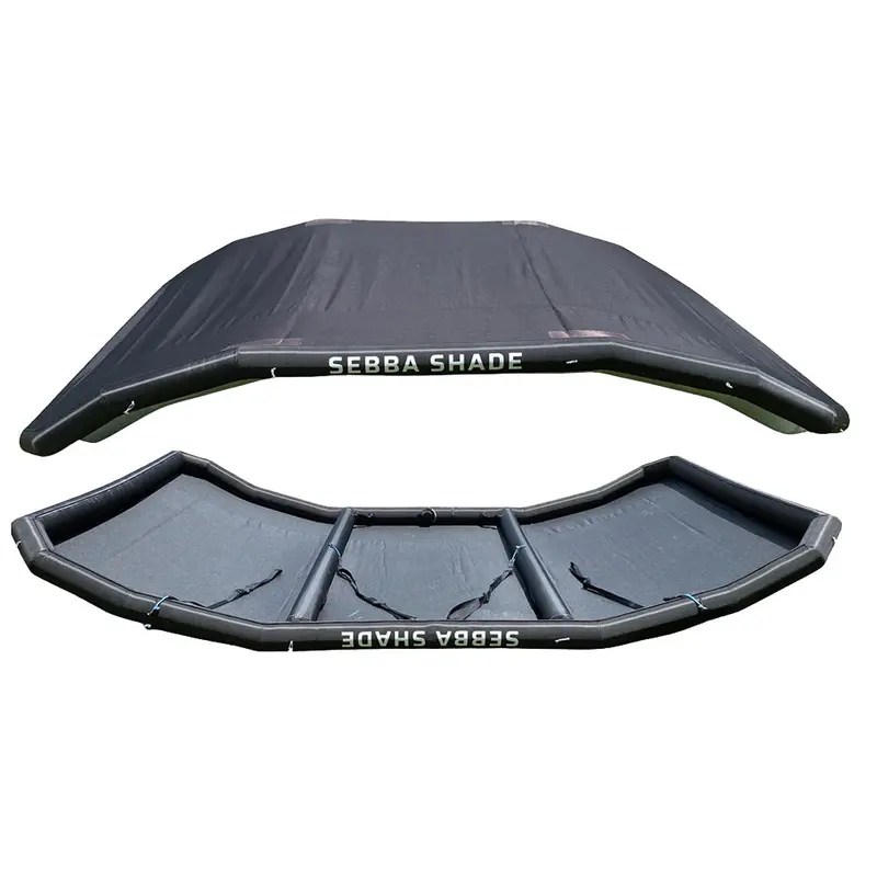 Sebba Shade 8' X 12' Black Uv-Resistant Boat Sun Shade – Fits Vessels 26 Feet And Longer 1