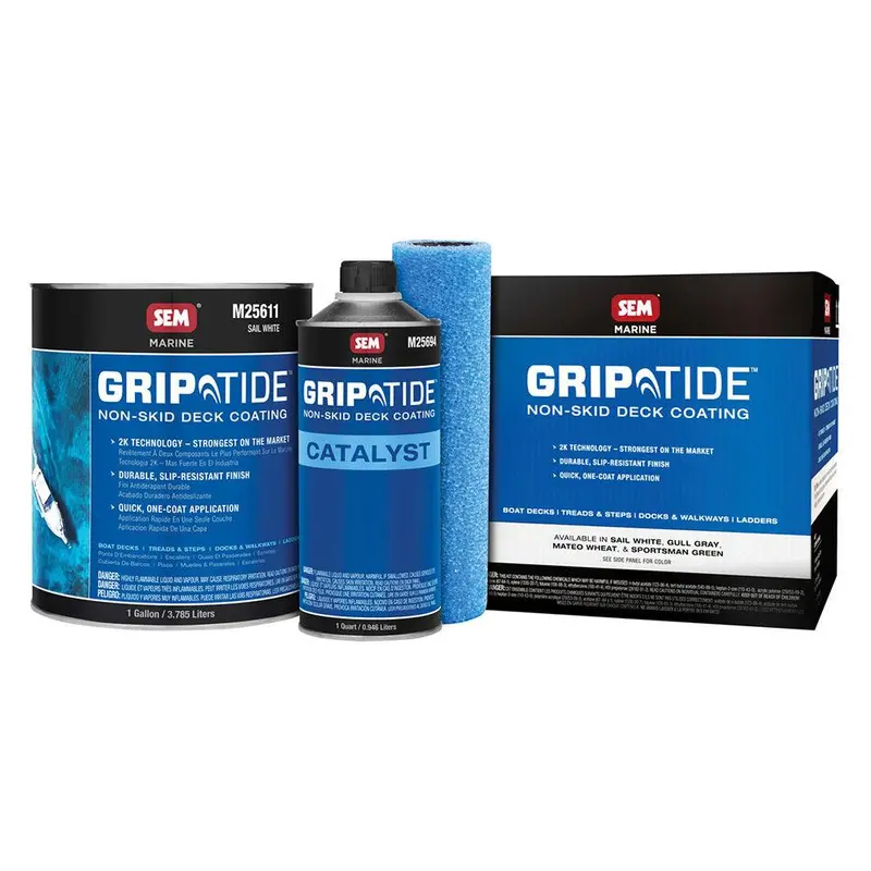 Sem M25610 Griptide Non-Skid Deck Coating Kit – Sail White 1