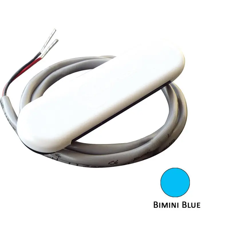 Shadow-Caster Bimini Blue Courtesy Light Kit – White Abs Housing, 2-Foot Lead, 4-Pack 1