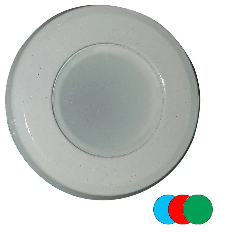 Shadow-Caster Dimmable Downlight – White/Blue/Red Color-Changing, Powder-Coated Finish (Scm-Dl-Wbr-Wh) 1