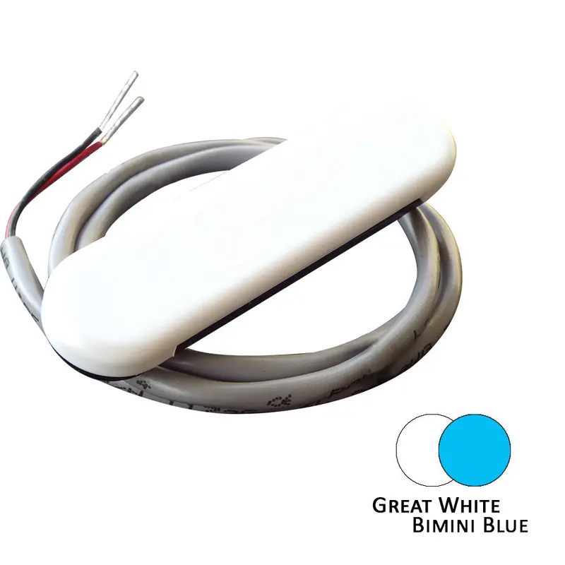 Shadow-Caster Dual-Color Courtesy Light With White Abs Housing – Great White/Bimini Blue Option (Scm-Cl-Bb/Gw) 1