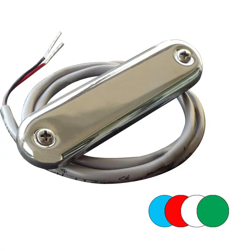 Shadow-Caster Rgb Multi-Color Courtesy Light Kit – 316 Stainless Steel Housing, 2-Foot Lead, 4-Pack 1