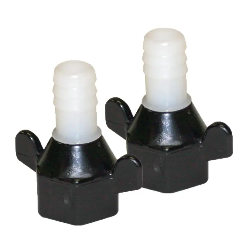 Shurflo Pentair 1/2-Inch Barb To 1/2-Inch Npt-F Straight Fitting – Hex/Wingnut Style (Pair) 1