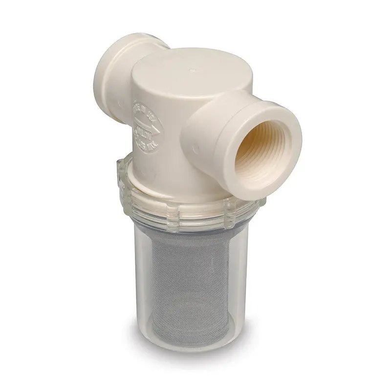 Shurflo Pentair 1-Inch Raw Water Strainer – 50-Mesh Stainless Steel Screen (Model 253-320-01) 1
