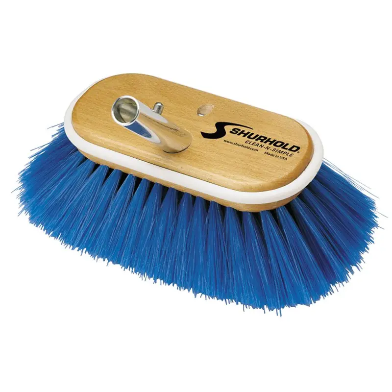 Shurhold 6-Inch Extra-Soft Nylon Deck Brush – Delicate Cleaning For Sensitive Surfaces [970] 1